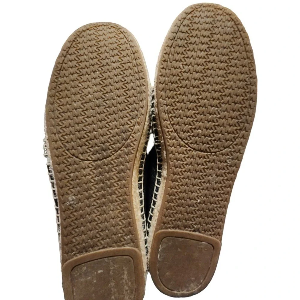 Michael Kors kendrick logo slip on pebbled leather espadrilles‎ size 8.5 blue
